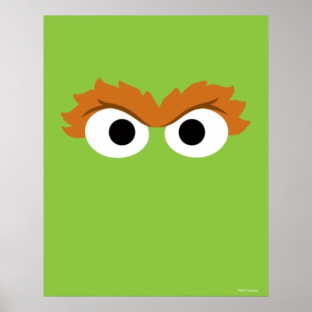 Affiche Oscar the Grouch Big Face (Devant)