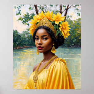 Affiche Oshun Orisha Déesse Africaine