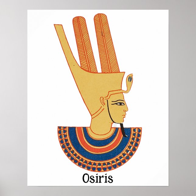 Affiche Osiris dieu égyptien antique (Devant)