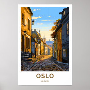 Affiche Oslo Norvège - Imprimer