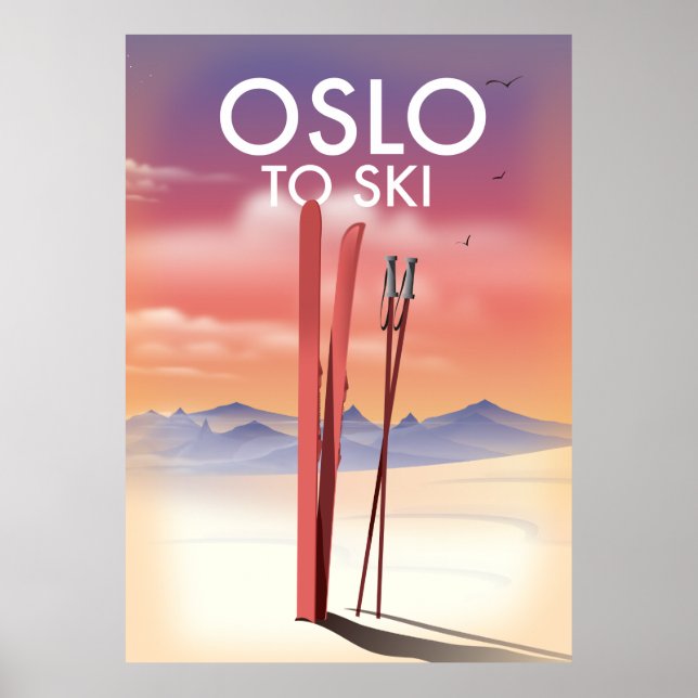 Affiche Oslo pour skier (Devant)