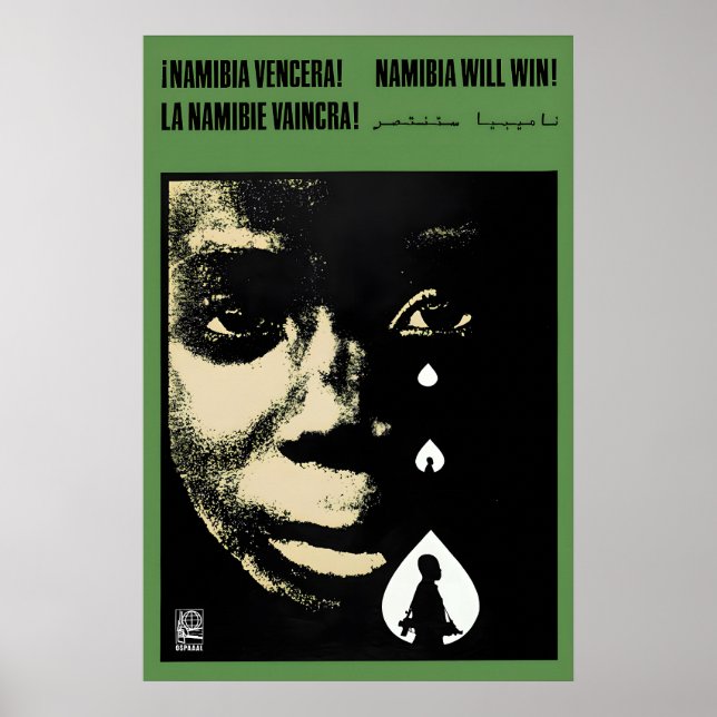 Affiche OSPAAAL La Namibie vaincra ! (Devant)
