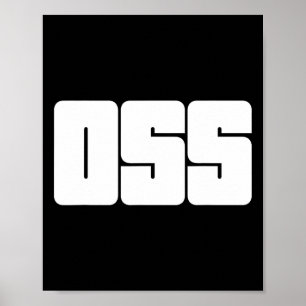 Affiche Oss Arts Martiaux Pour Karate Et Jiu Jits Brésilie