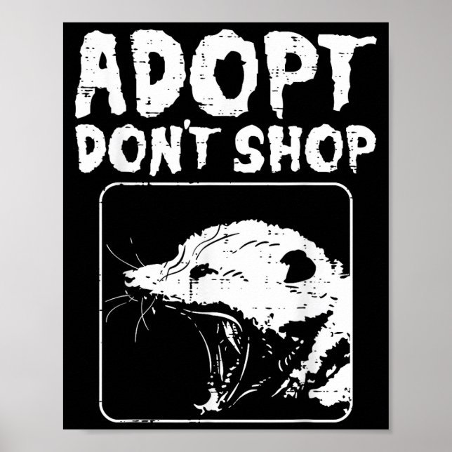 Affiche Ossum Adopt Dont Shop Ssum Street Cat Pet Women Me (Devant)