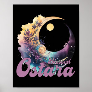 Affiche Ostara de Pâques Eostre Pagan Witchcraft Mois de p