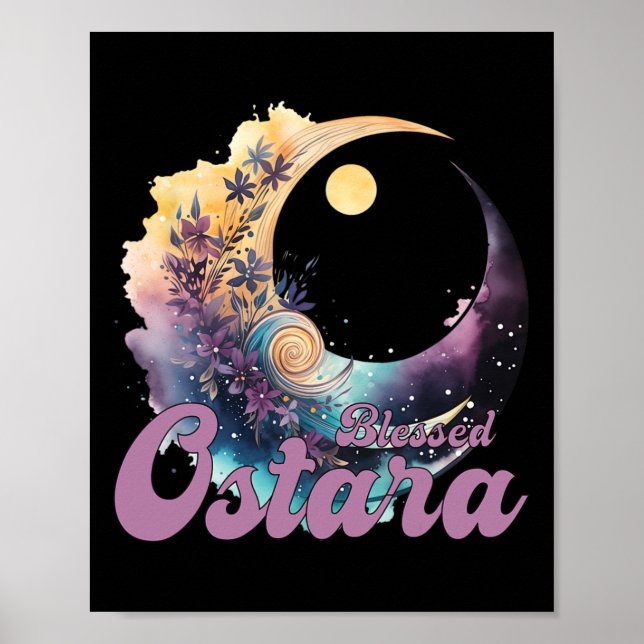Affiche Ostara de Pâques Eostre Pagan Witchcraft Mois de p (Devant)