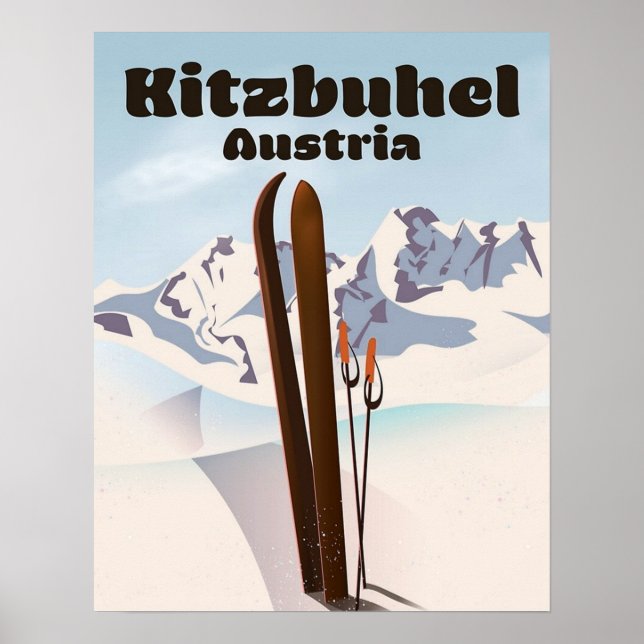 Affiche " Österreich : 2021/heute Kitzbuhel - Wintersport (Devant)