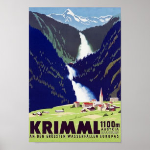 Affiche " Österreich : 2021/heute - Krimmler Wasserfälle