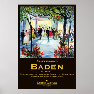 Affiche " Österreich : 2021/heute Wien - Casino Baden