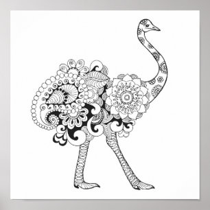 Affiche Ostrich inspiré 2