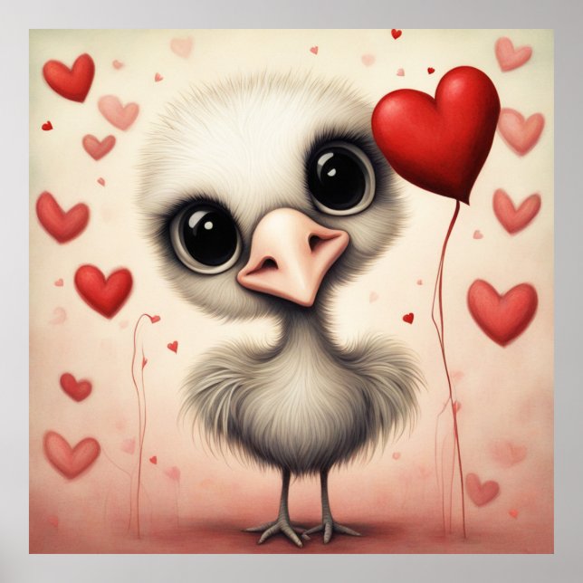 Affiche Ostrich Love 1 (Devant)