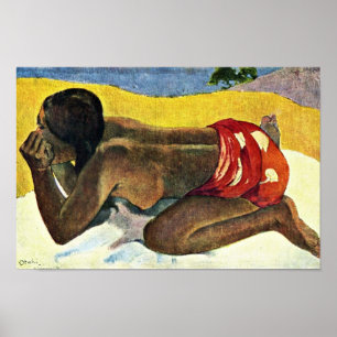 Affiche Otahi Allein Par Gauguin Paul (Meilleure Qualité)