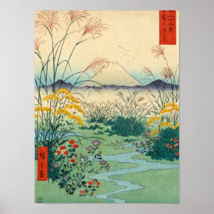 Affiche Otsuki dans la province de Kai, 1858 par Utagawa H
