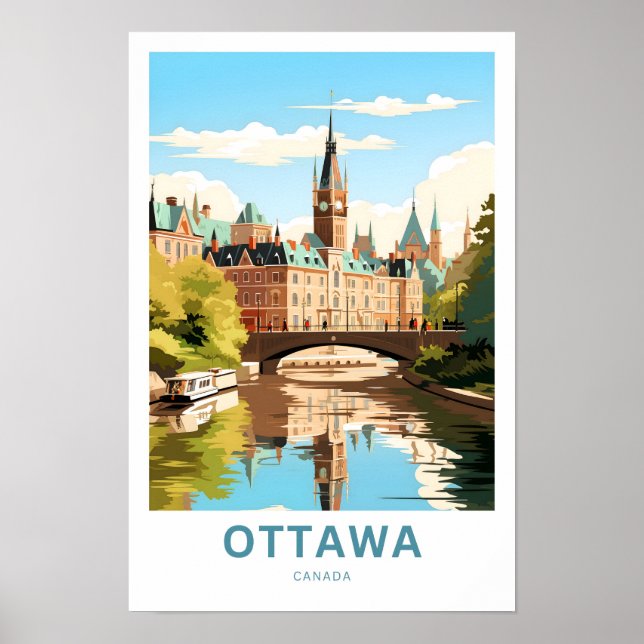 Affiche Ottawa, Canada - Imprimer (Devant)