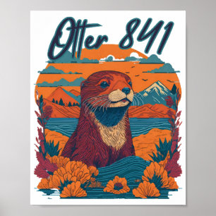 Affiche Otter 841 Otter My Way California Sea Otte