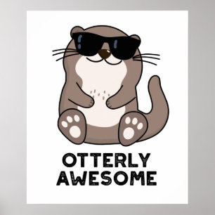 Affiche Otter Pun animal d'Otter d'un drôle d'aspect