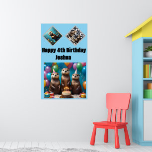 Affiche Otter Triplets Anniversaire,