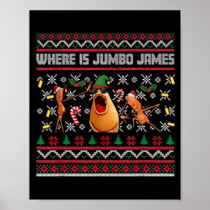 Affiche Où est Jumbo James Noël laid Marcus le ver