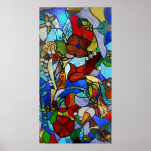 Affiche ou impression de la fenêtre du jardin fleu