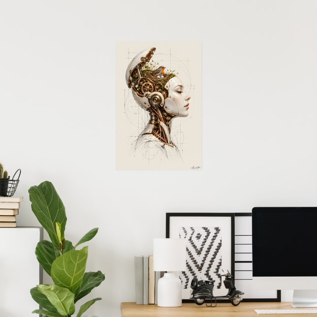 Affiche Où les pensées nichent (Bureau à domicile)