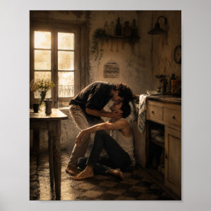 Affiche Où nous sommes tombés en riant Projet d'art gay