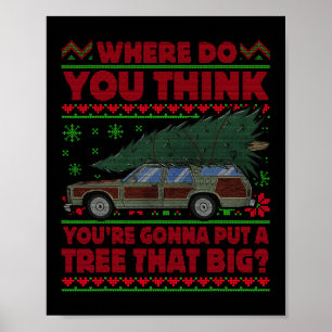 Affiche Où pensez-vous que vous allez mettre un arbre qui 