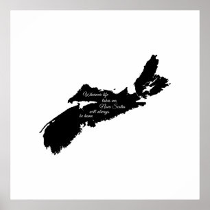 Affiche Où que ce soit - La Nouvelle-Écosse sera toujours