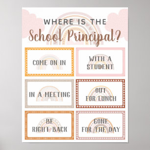 Affiche Où se trouve la porte principale de l'école Signe 