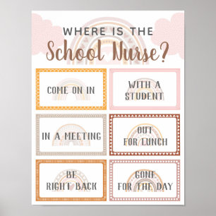 Affiche Où se trouve le bureau des infirmières de l'école