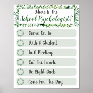 Affiche Où se trouve le panneau de la porte du bureau du p