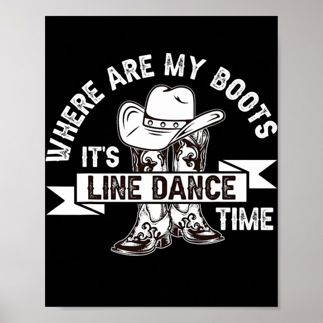 Affiche Où sont mes bottes de ligne danse (Devant)