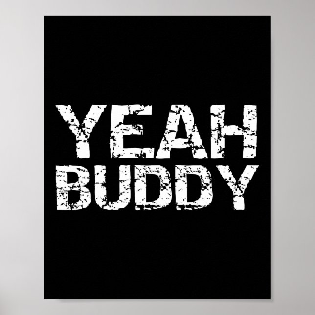 Affiche Ouais Buddy Funny Exercice Dit Gym Entraînement Ci (Devant)