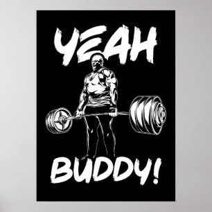 Affiche Ouais Buddy - Gym entraînement Motivationnel