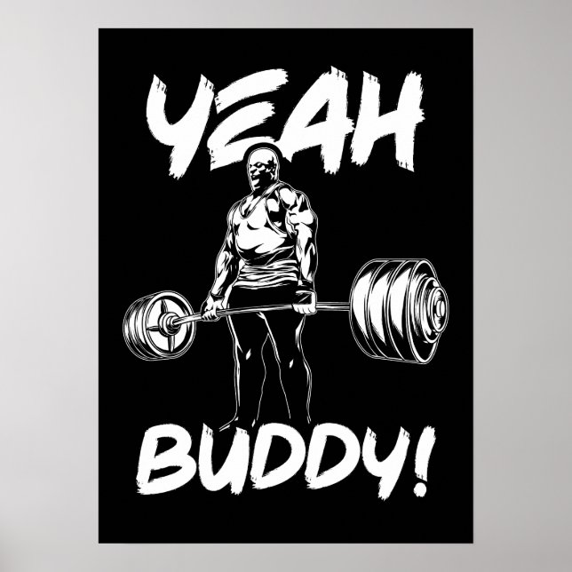 Affiche Ouais Buddy - Gym entraînement Motivationnel (Devant)