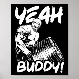 Affiche Ouais Buddy - Ronnie Coleman T-bar Row - Gym Motiv