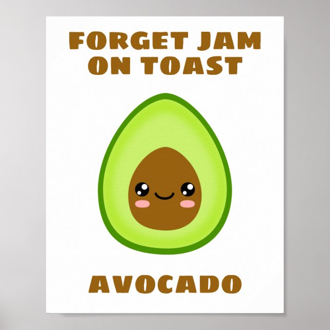 Affiche Oubliez La Confiture Sur Le Toast (Devant)