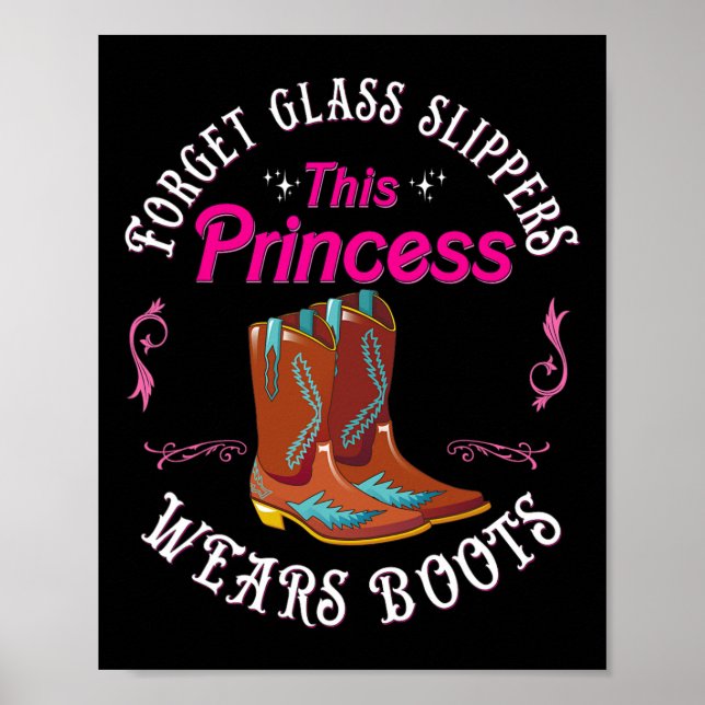 Affiche Oubliez Les Chaussures Gl Cette Princesse Porte Un (Devant)
