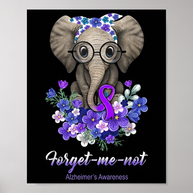 Affiche Oubliez-moi pas Heimers Sensibilisation Fleur d'él (Devant)