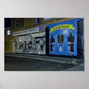 Affiche Oublions IRA Murals Belfast