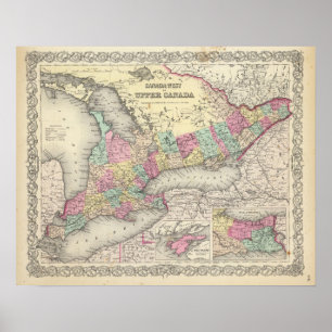 Affiche Ouest ou stimulant Canada du Canada