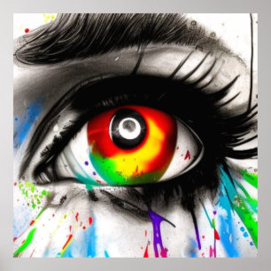 Affiche OUI ! Image frappante.