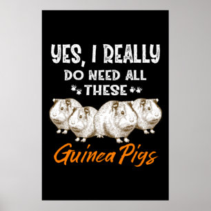 Affiche Oui, J'Ai Vraiment Besoin De Tous Ces Cochons De G
