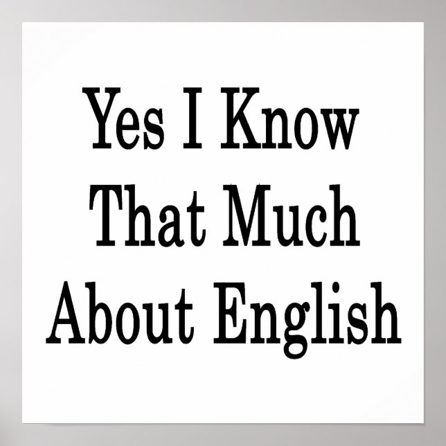 Affiche Oui, Je Connais Tant D'Anglais (Devant)