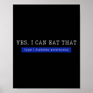 Affiche Oui, je peux manger cela Journée de sensibilisatio