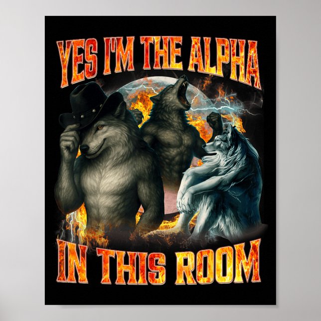 Affiche Oui, je suis l'alpha dans cette pièce Drôle d'alph (Devant)