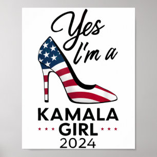 Affiche Oui Je Suis Une Kamala Girl Stilettos High Heel Ha