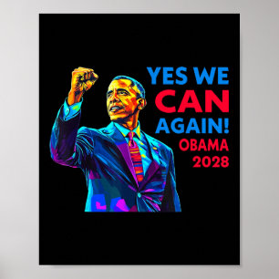 Affiche Oui, nous pouvons à nouveau Obama 2028 Campagne po