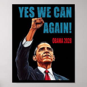 Affiche Oui, nous pouvons à nouveau Obama Président 2028