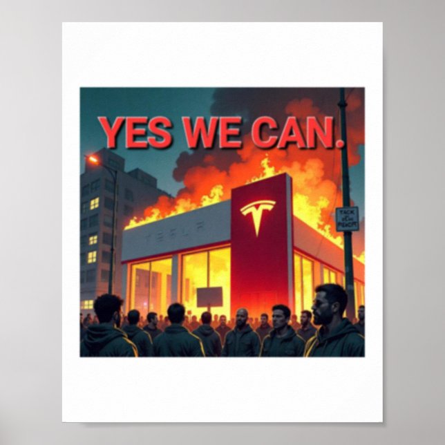 Affiche Oui, nous pouvons autocollant  (Devant)