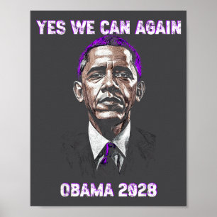 Affiche Oui, nous, pouvons, Président Obama 2028 Citation